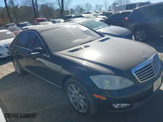 2007 Mercedes-Benz S-Class 5.5L V8 with VIN WDDNG86X07A138362, listed as a IAAI auction lot 41663730 with 141,760 mi miles. Bid and sale history available at carsss.com. Image 1.