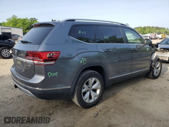 2018 Volkswagen Atlas SEL z VIN 1V2ER2CA4JC503864, wystawiony jako Copart lot #54832325 z przebiegiem 62 272 mil mil oraz Szkoda całkowita • Salvage title. Historia ofert i sprzedaży dostępna na DreamBid. Obrazek 3.