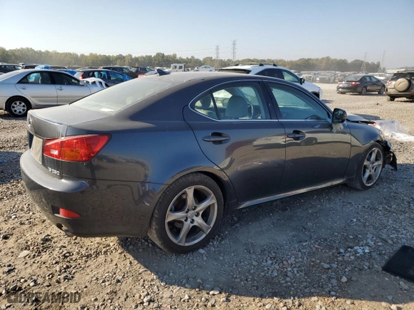 2007 Lexus IS 250 with VIN JTHBK262472055345, listed as a Copart auction lot 77381184 with NaN miles and Salvage Title. Bid and sale history available at carsss.com. Image 3.