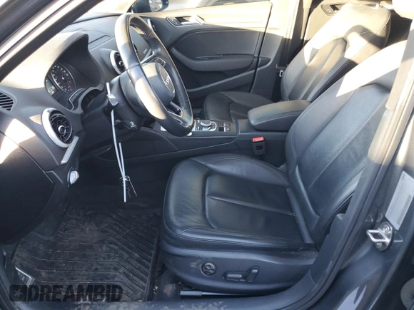 2017 Audi A3 Sedan Premium with VIN WAUB8GFF3H1048939, listed as a Copart auction lot 39968854 with 43,554 mi miles. Bid and sale history available at carsss.com. Image 7.