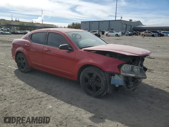 2012 Dodge Avenger SE with VIN 1C3CDZAG0CN327964, listed as a Copart auction lot 45329145 with 97,401 mi miles and Salvage Title. Bid and sale history available at DreamBid. Image 4.