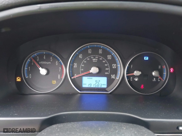 2009 Hyundai Santa Fe SE with VIN 5NMSH13E49H296636, listed as a IAAI auction lot 41464222 with 191,583 mi miles. Bid and sale history available at carsss.com. Image 7.