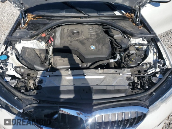 2021 BMW 3 Series 330i with VIN 3MW5R1J01M8B95759, listed as a Copart auction lot 87654485 with 73,864 mi miles and Salvage Title. Bid and sale history available at carsss.com. Image 12.