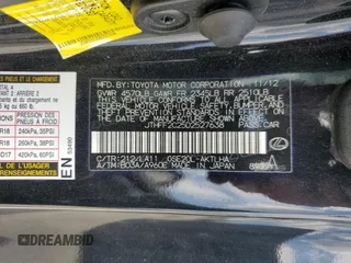 2013 Lexus IS 250 C with VIN JTHFF2C25D2527638, listed as a Copart auction lot 55654335 with 98,127 mi miles and Salvage title. Bid and sale history available at DreamBid. Image 13.