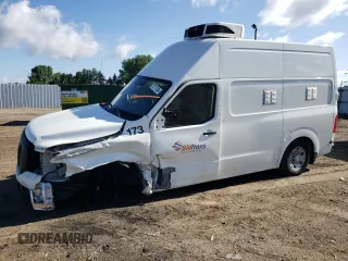 2021 Nissan NV Cargo SV with VIN 1N6BF0LY8MN805436, listed as a Copart auction lot 57717284 with 215,414 mi miles and Salvage title. Bid and sale history available at DreamBid. Image 1.