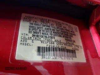 2009 Nissan Versa 1.8 SL with VIN 3N1BC13E79L372872, listed as a Copart auction lot 49442875 with 150,841 mi miles and Salvage Title. Bid and sale history available at carsss.com. Image 14.
