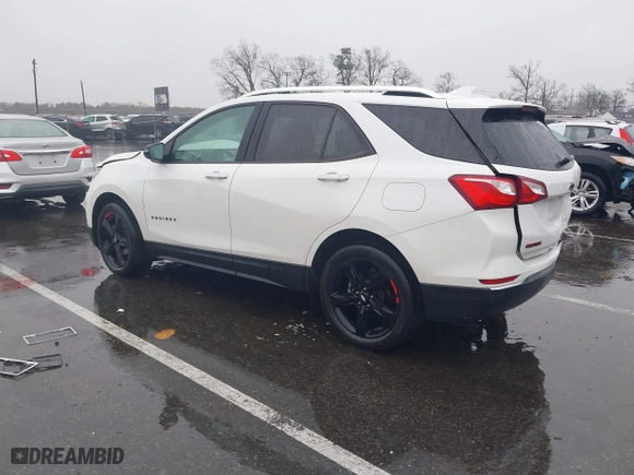 2021 Chevrolet Equinox Premier with VIN 2GNAXNEV7M6112087, listed as a IAAI auction lot 41102702 with 32,995 mi miles. Bid and sale history available at carsss.com. Image 3.