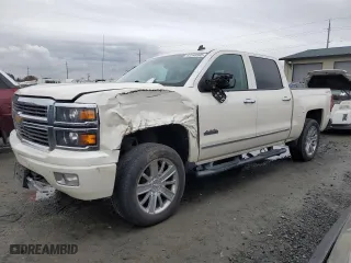 2014 Chevrolet Silverado 1500 High Country with VIN 3GCUKTEC5EG538583, listed as a Copart auction lot 42348595 with 132,809 mi miles and Salvage Title. Bid and sale history available at carsss.com. Image 1.