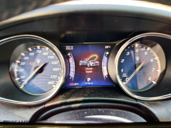2015 Maserati Quattroporte S Q4 with VIN ZAM56RRA4F1131533, listed as a Copart auction lot 41200064 with 75,158 mi miles. Bid and sale history available at carsss.com. Image 9.