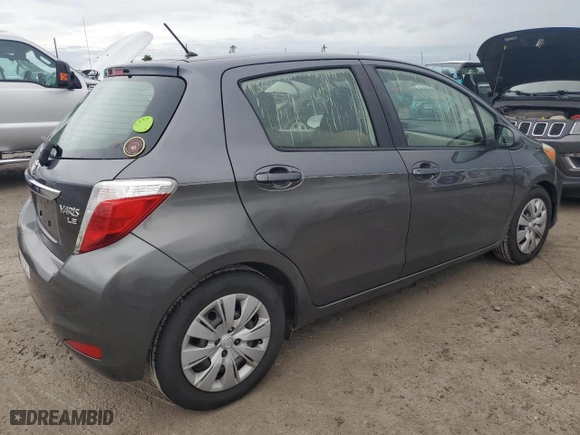2014 Toyota Yaris L with VIN JTDKTUD32ED587183, listed as a Copart auction lot 75106764 with 0 mi miles and Salvage Title. Bid and sale history available at carsss.com. Image 3.