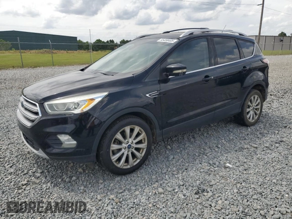 2017 Ford Escape Titanium with VIN 1FMCU0JD5HUB95239, listed as a Copart auction lot 55458405 with 106,193 mi miles and Clean Title. Bid and sale history available at carsss.com. Image 1.