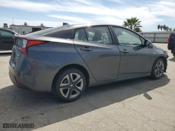 2019 Toyota Prius L Eco with VIN JTDKARFU2K3079905, listed as a Copart auction lot 52527705 with 29,849 mi miles and Salvage Title. Bid and sale history available at carsss.com. Image 3.