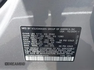 2025 Volkswagen Atlas SE z VIN 1V2WR2CA4SC509329, wystawiony jako IAAI lot #42122879 z przebiegiem Nie podano mil oraz . Historia ofert i sprzedaży dostępna na DreamBid. Obrazek 9.