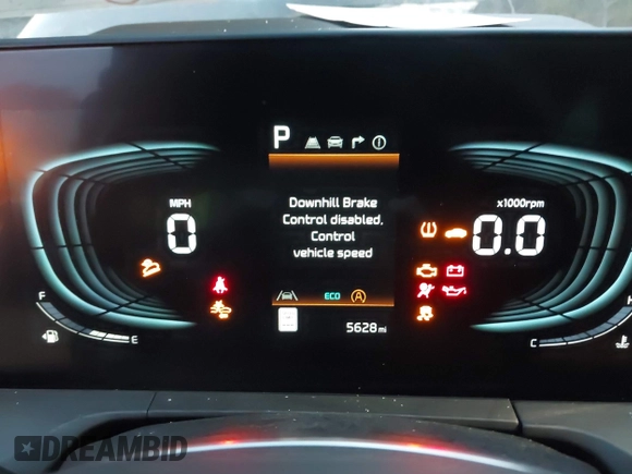 2024 Kia Telluride EX X-Line with VIN 5XYP3DGC8RG515834, listed as a IAAI auction lot 40899265 with 5,628 mi miles and . Bid and sale history available at DreamBid. Image 7.