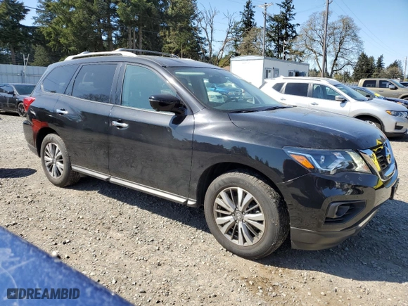 2018 Nissan Pathfinder SL with VIN 5N1DR2MM4JC630082, listed as a Copart auction lot 54056555 with 56,728 mi miles and Clean Title. Bid and sale history available at carsss.com. Image 4.