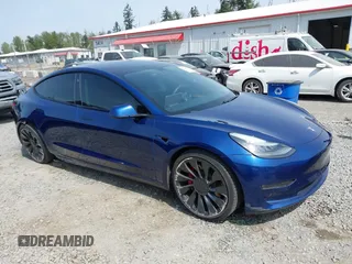 2021 Tesla Model 3 Performance with VIN 5YJ3E1EC1MF000961, listed as a IAAI auction lot 42110524 with 31,890 mi miles and . Bid and sale history available at carsss.com. Image 13.