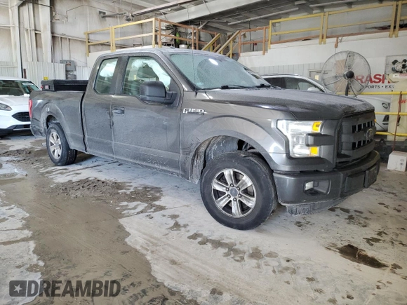 2016 Ford F-150 XL with VIN 1FTEX1C82GKF98647, listed as a Copart auction lot 46437715 with Not Provided miles and Salvage Title. Bid and sale history available at carsss.com. Image 4.