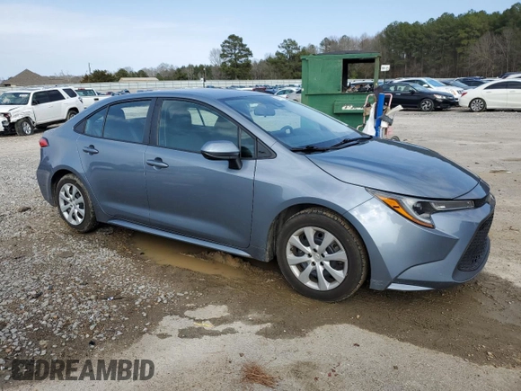 2022 Toyota Corolla LE with VIN 5YFEPMAEXNP308339, listed as a Copart auction lot 45419315 with 69,231 mi miles and Salvage Title. Bid and sale history available at carsss.com. Image 4.