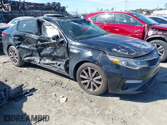 2019 Kia Optima LX with VIN 5XXGT4L37KG321862, listed as a IAAI auction lot 41744721 with 105,875 mi miles. Bid and sale history available at carsss.com. Image 1.
