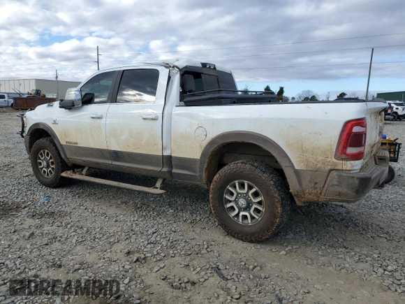 2023 Ram 2500 Longhorn with VIN 3C6UR5GL8PG505043, listed as a Copart auction lot 86341614 with 45,936 mi miles and Salvage Title. Bid and sale history available at carsss.com. Image 2.