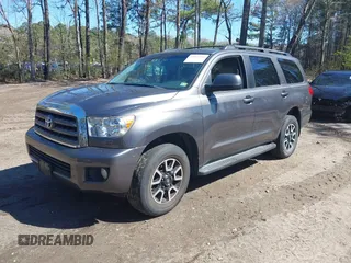 2011 Toyota Sequoia SR5 with VIN 5TDBY5G18BS048424, listed as a IAAI auction lot 41865211 with 213,381 mi miles. Bid and sale history available at carsss.com. Image 2.