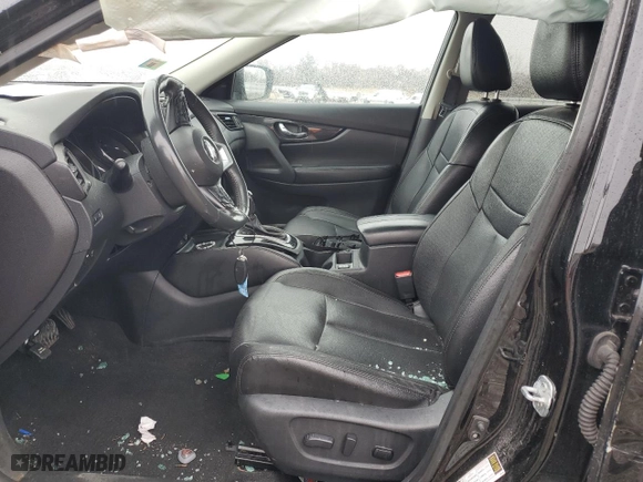 2017 Nissan Rogue SV with VIN 5N1AT2MV8HC805912, listed as a Copart auction lot 47167045 with 0 mi miles and Salvage Title. Bid and sale history available at carsss.com. Image 7.