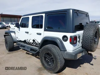 2020 Jeep Wrangler Unlimited Sport with VIN 1C4HJXDG0LW174393, listed as a IAAI auction lot 41575040 with 68,418 mi miles and . Bid and sale history available at DreamBid. Image 15.