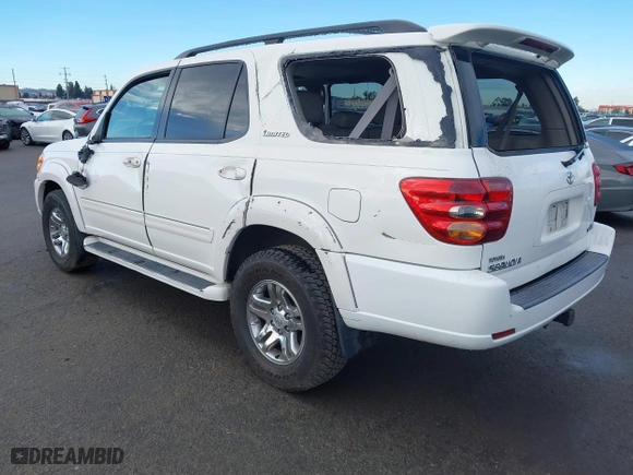 2004 Toyota Sequoia Limited with VIN 5TDZT38A54S222629, listed as a IAAI auction lot 41389865 with 106,076 mi miles. Bid and sale history available at carsss.com. Image 3.