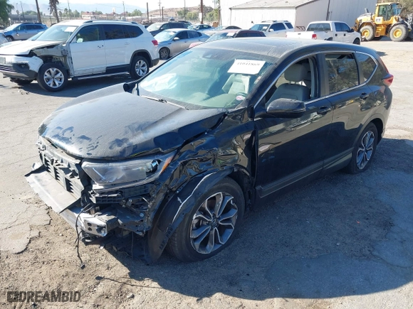 2022 Honda CR-V EX-L with VIN 5J6RW1H81NA009677, listed as a IAAI auction lot 41041869 with 1 mi miles. Bid and sale history available at carsss.com. Image 16.