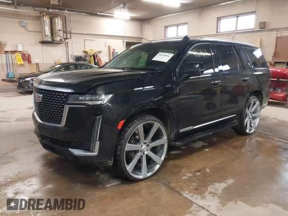 2021 Cadillac Escalade Luxury z VIN 1GYS4AKL7MR295510, wystawiony jako IAAI lot #38398966 z przebiegiem 26 228 mil mil oraz . Historia ofert i sprzedaży dostępna na DreamBid. Obrazek 17.