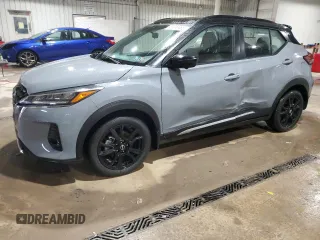 2023 Nissan Kicks SR with VIN 3N1CP5DV1PL506450, listed as a Copart auction lot 45346485 with 28,194 mi miles and Salvage Title. Bid and sale history available at DreamBid. Image 1.