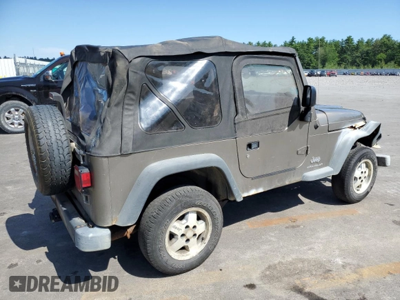 2003 Jeep Wrangler SE with VIN 1J4FA29183P335057, listed as a Copart auction lot 63523444 with 161,694 mi miles and Salvage title. Bid and sale history available at DreamBid. Image 3.
