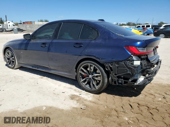 2024 BMW 3 Series M340i with VIN 3MW49FS05R8E12423, listed as a Copart auction lot 49777375 with 0 mi miles and Salvage Title. Bid and sale history available at carsss.com. Image 2.
