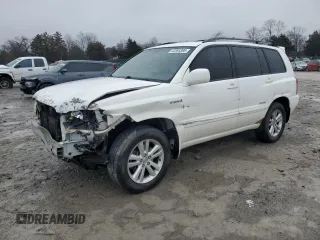 2007 Toyota Highlander Hybrid w/3rd Row with VIN JTEDW21A570020561, listed as a Copart auction lot 42595395 with 205,703 mi miles and Salvage Title. Bid and sale history available at carsss.com. Image 1.
