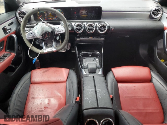 2023 Mercedes-Benz CLA 45 AMG with VIN W1K5J5DB9PN414523, listed as a Copart auction lot 52193645 with 27,492 mi miles and Salvage Title. Bid and sale history available at DreamBid. Image 8.