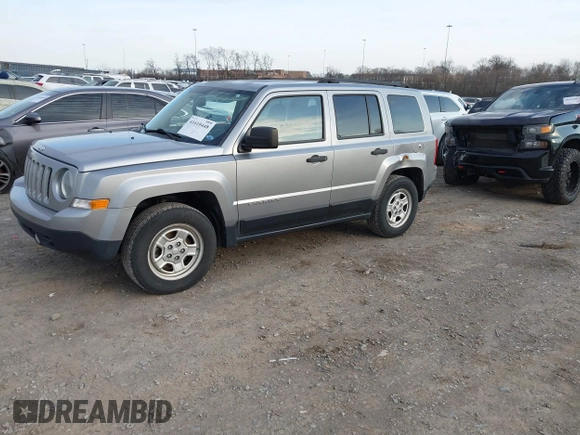 2017 Jeep Patriot Sport with VIN 1C4NJPBA4HD118509, listed as a IAAI auction lot 41610448 with 98,970 mi miles. Bid and sale history available at carsss.com. Image 14.