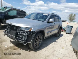 2016 Jeep Grand Cherokee Limited 75th Anniversary with VIN 1C4RJFBG2GC344181, listed as a Copart auction lot 53053525 with 138,726 mi miles and Salvage Title. Bid and sale history available at DreamBid. Image 1.
