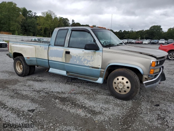 1989 Chevrolet 1 Ton Pickups with VIN 2GCHC39N5K1164295, listed as a Copart auction lot 72254914 with NaN miles and Salvage Title. Bid and sale history available at carsss.com. Image 4.