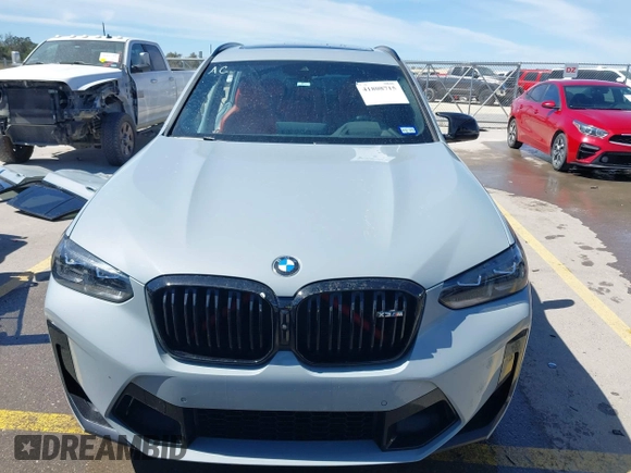 2022 BMW X3 M with VIN 5YM13EC03N9L12134, listed as a IAAI auction lot 41808715 with 40,064 mi miles. Bid and sale history available at carsss.com. Image 13.