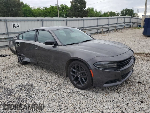 2019 Dodge Charger SXT with VIN 2C3CDXBGXKH734703, listed as a Copart auction lot 54206805 with 61,810 mi miles and Salvage Title. Bid and sale history available at DreamBid. Image 4.
