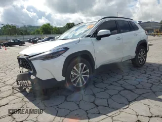 2024 Toyota Corolla Cross XLE with VIN 7MUDAAAGXRV116208, listed as a Copart auction lot 54705515 with 8,557 mi miles and Salvage title. Bid and sale history available at DreamBid. Image 1.
