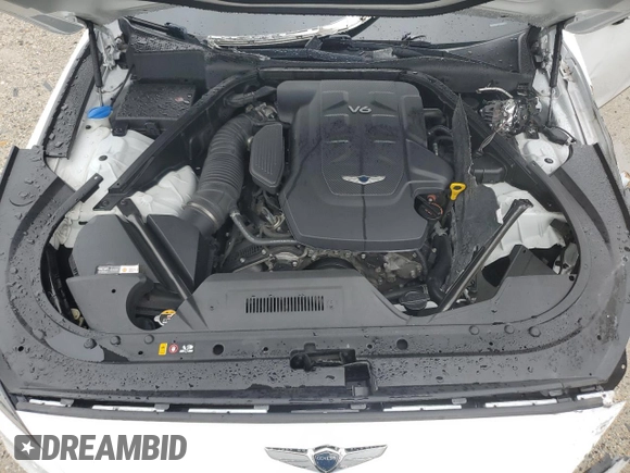 2018 Genesis G80 3.8L with VIN KMHGN4JE0JU235280, listed as a Copart auction lot 71687644 with 66,137 mi miles and Salvage Title. Bid and sale history available at carsss.com. Image 11.