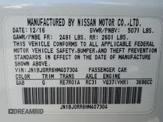 2017 Infiniti QX50 z VIN JN1BJ0RR6HM407304, wystawiony jako Copart lot #52094425 z przebiegiem 51 230 mil mil oraz Szkody całkowita. Historia ofert i sprzedaży dostępna na DreamBid. Obrazek 15.