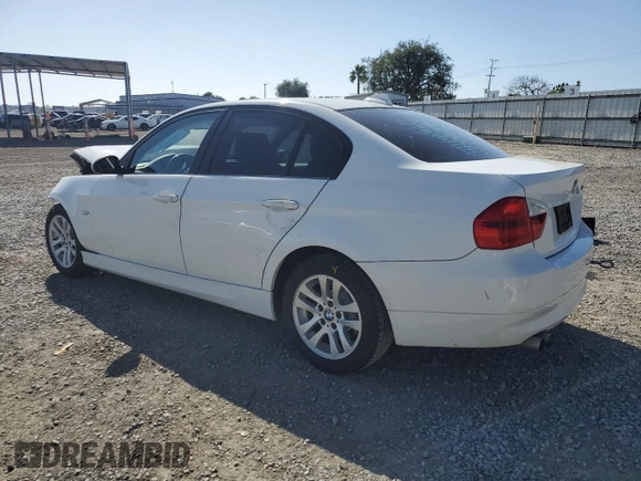 2007 BMW 3 Series 328i with VIN WBAVC53537FZ79020, listed as a Copart auction lot 57387485 with Not provided miles and Salvage title. Bid and sale history available at DreamBid. Image 2.