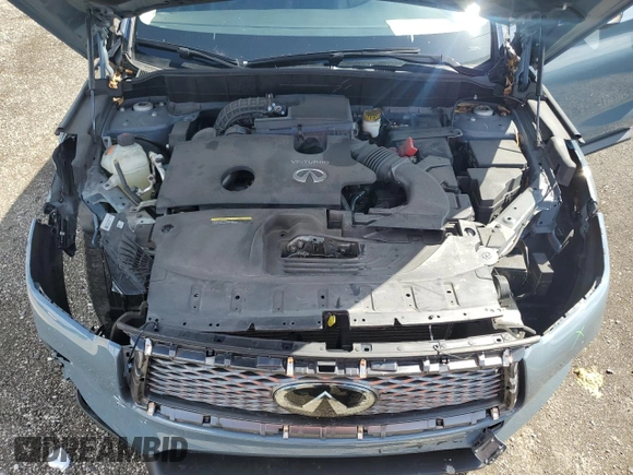 2022 Infiniti QX50 LUXE with VIN 3PCAJ5BA3NF117553, listed as a Copart auction lot 45706895 with 51,329 mi miles and Non Repairable. Bid and sale history available at carsss.com. Image 12.