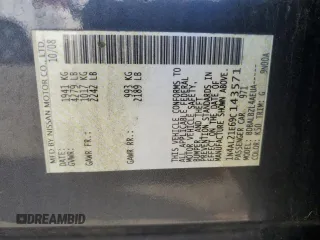 2009 Nissan Altima S with VIN 1N4AL21E69C143571, listed as a Copart auction lot 51819695 with 193,912 mi miles and Clean Title. Bid and sale history available at DreamBid. Image 12.