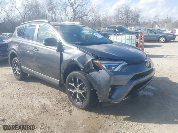 2017 Toyota RAV4 SE with VIN JTMJFREV5HJ704650, listed as a IAAI auction lot 41808708 with 53,637 mi miles. Bid and sale history available at carsss.com. Image 1.