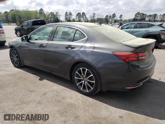 2015 Acura TLX V6 Tech with VIN 19UUB3F59FA001703, listed as a Copart auction lot 50845885 with 106,652 mi miles and Salvage Title. Bid and sale history available at carsss.com. Image 2.