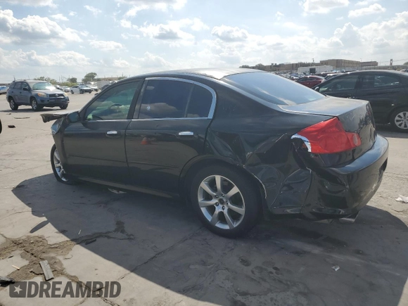 2006 Infiniti G35 with VIN JNKCV51EX6M506957, listed as a Copart auction lot 69821154 with 197,260 mi miles and Salvage Title. Bid and sale history available at DreamBid. Image 2.