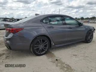2019 Acura TLX w/A-Spec Pkg with VIN 19UUB2F69KA005036, listed as a Copart auction lot 46825015 with 8,398 mi miles and Salvage Title. Bid and sale history available at carsss.com. Image 3.
